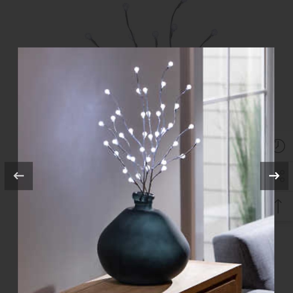 Evergreen 32” LED Décor Bubble Branches, 2-pack -silver NEW